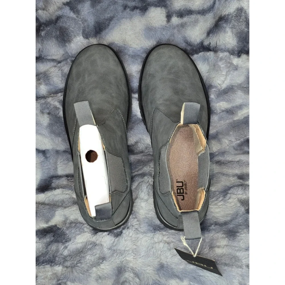NWB JBU By Jambu Kai Water Resistant Men's‎ Grey Chelsea Boots Size 11